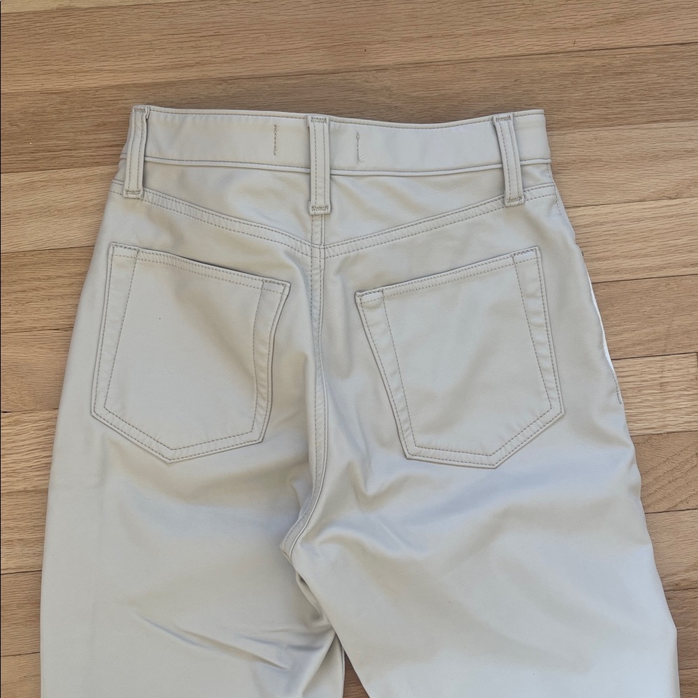 Abercrombie & Fitch Women's Off-White Straight Leg Jeans size 25/0R - Picture 8 of 9